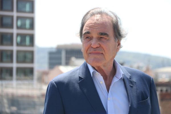 Oliver Stone in Barcelona on April 25, 2022 (by Pere Francesch)